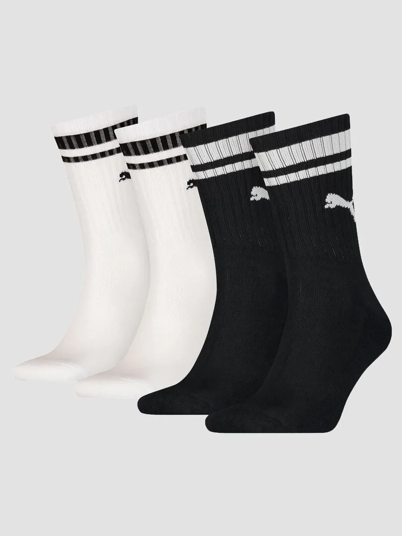 2 pares de calcetines largos 'Puma' - unisex - NEGRO