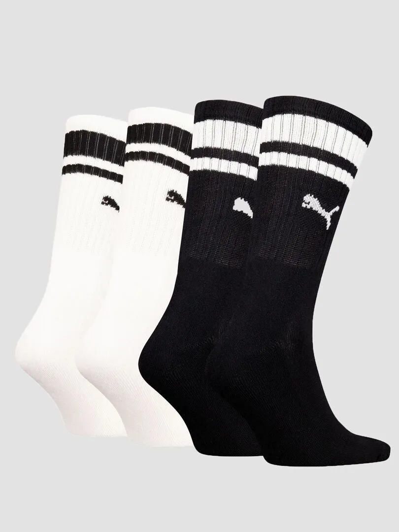 2 pares de calcetines largos 'Puma' - unisex - NEGRO