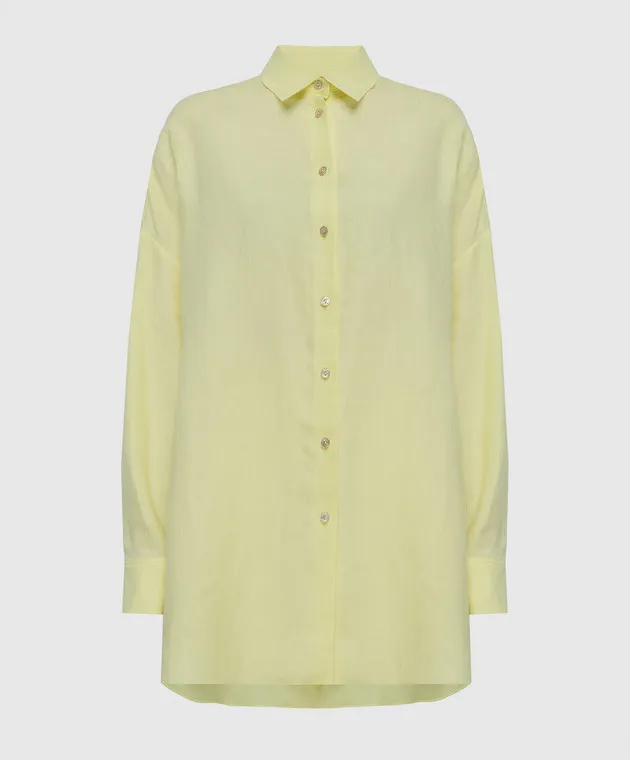 Agnona Yellow linen shirt