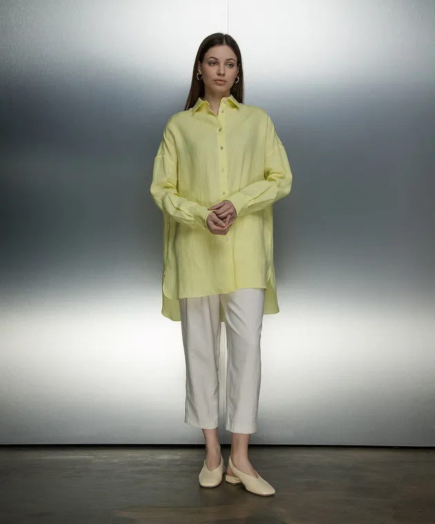 Agnona Yellow linen shirt