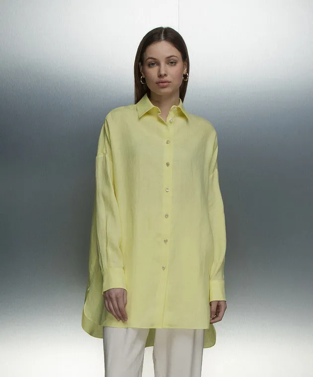 Agnona Yellow linen shirt