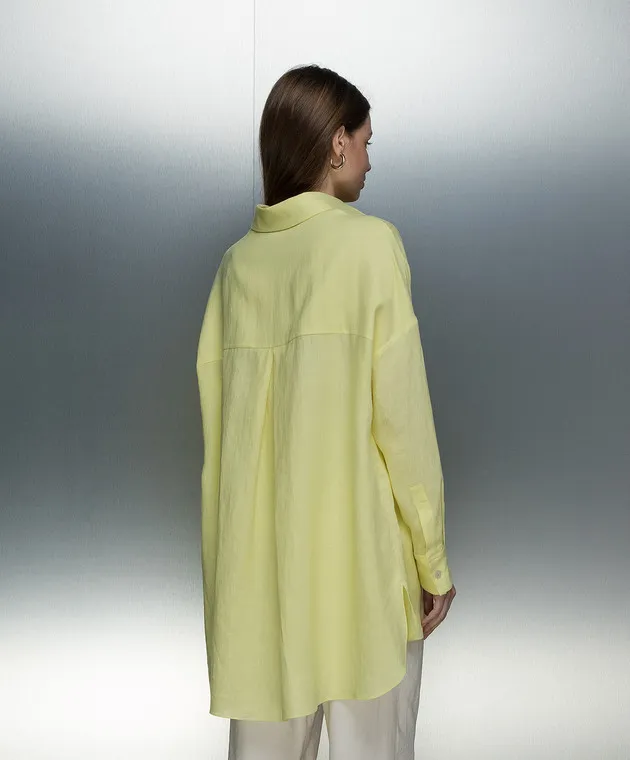 Agnona Yellow linen shirt