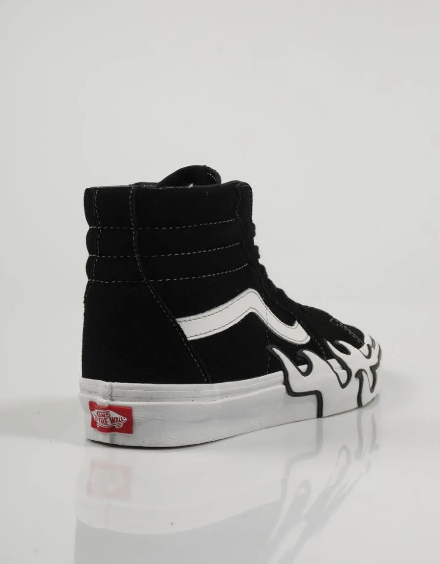  baskets VANS Sk8 Hi Flame en Noir 82024