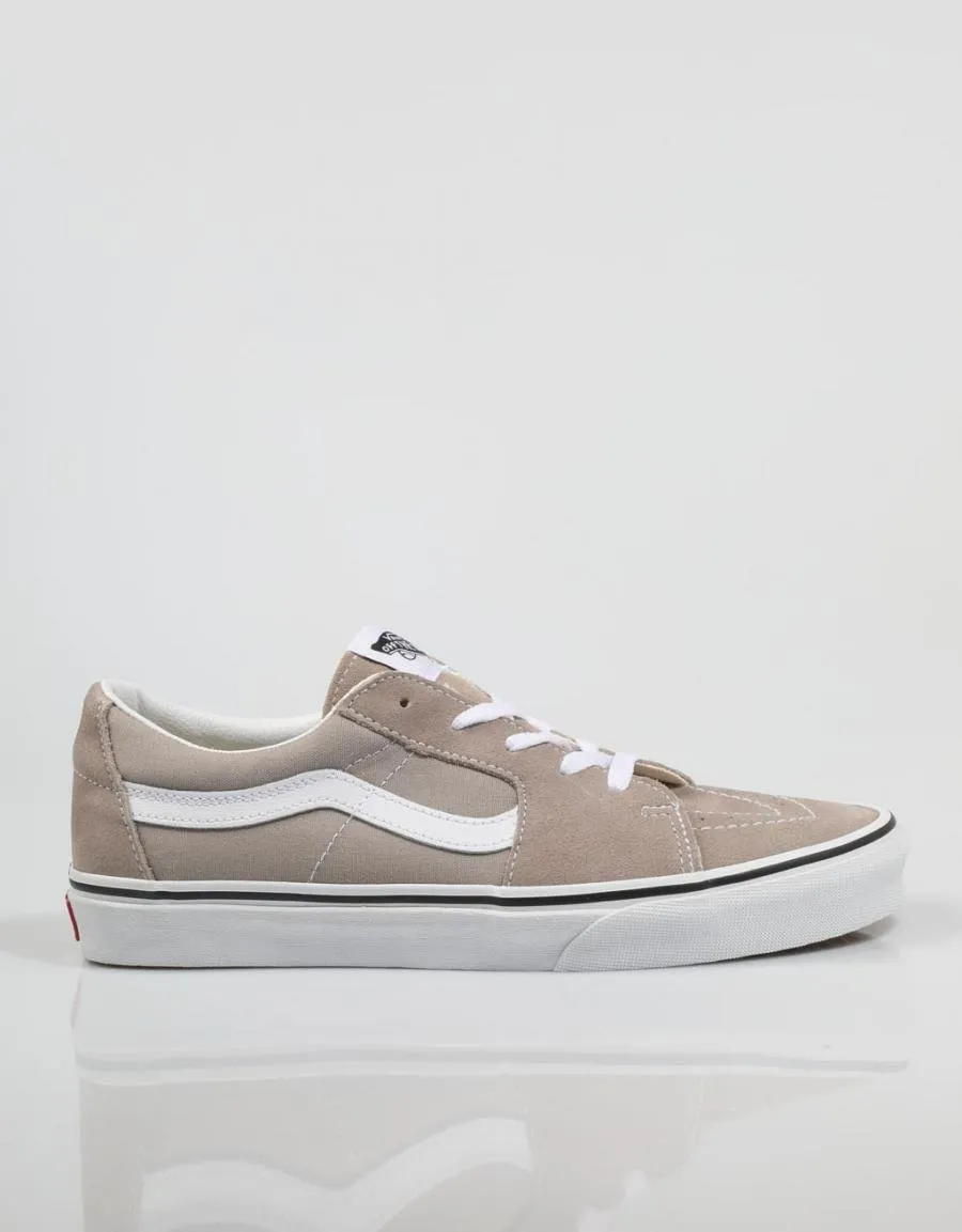  baskets VANS Sk8 Low Suede en Taupe 80215