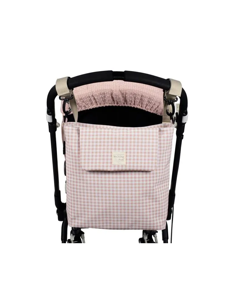 BOLSA CANASTILLA I LOVE VICHY ROSA WALKING MUM