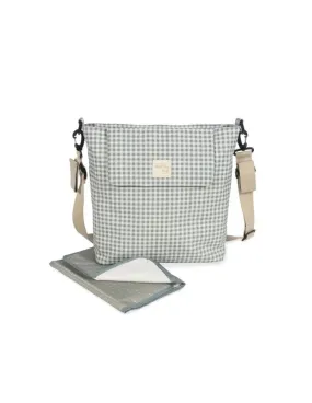 BOLSA CANASTILLA I LOVE VICHY VERDE WALKING MUM