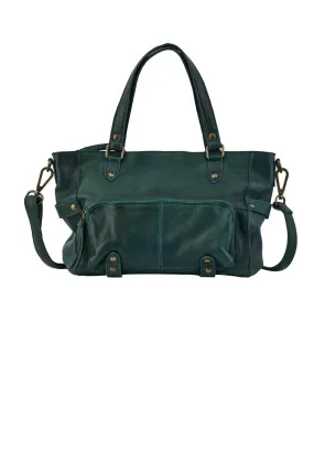 BOLSO PIEL BASICO PCNADIA VERDE OLIVA