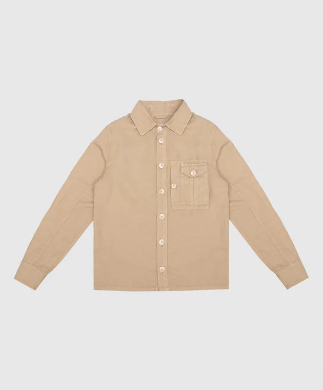 Brunello Cucinelli Children's brown shirt