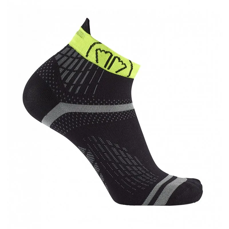 Calcetines para correr SIDAS Run Feel (Negro/Amarillo)