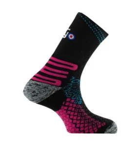 Calcetines Trail Thyo RO TRAIL GREEN SOCK (NEGRO / ROSA) Mujer