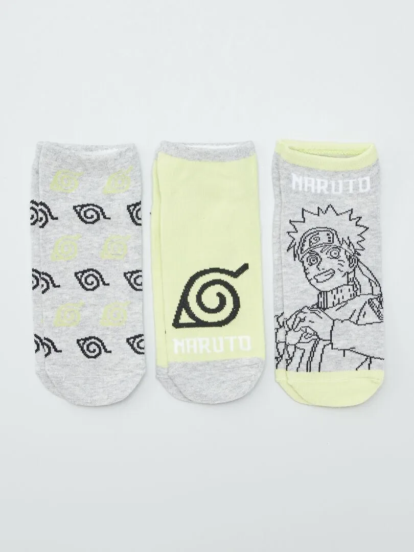 Calcetines 'Naruto' - Pack de 3 - AZUL