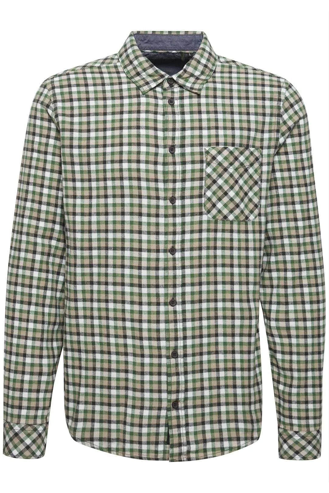 CAMISA HOMBRE CUADROS VERDE DUCK