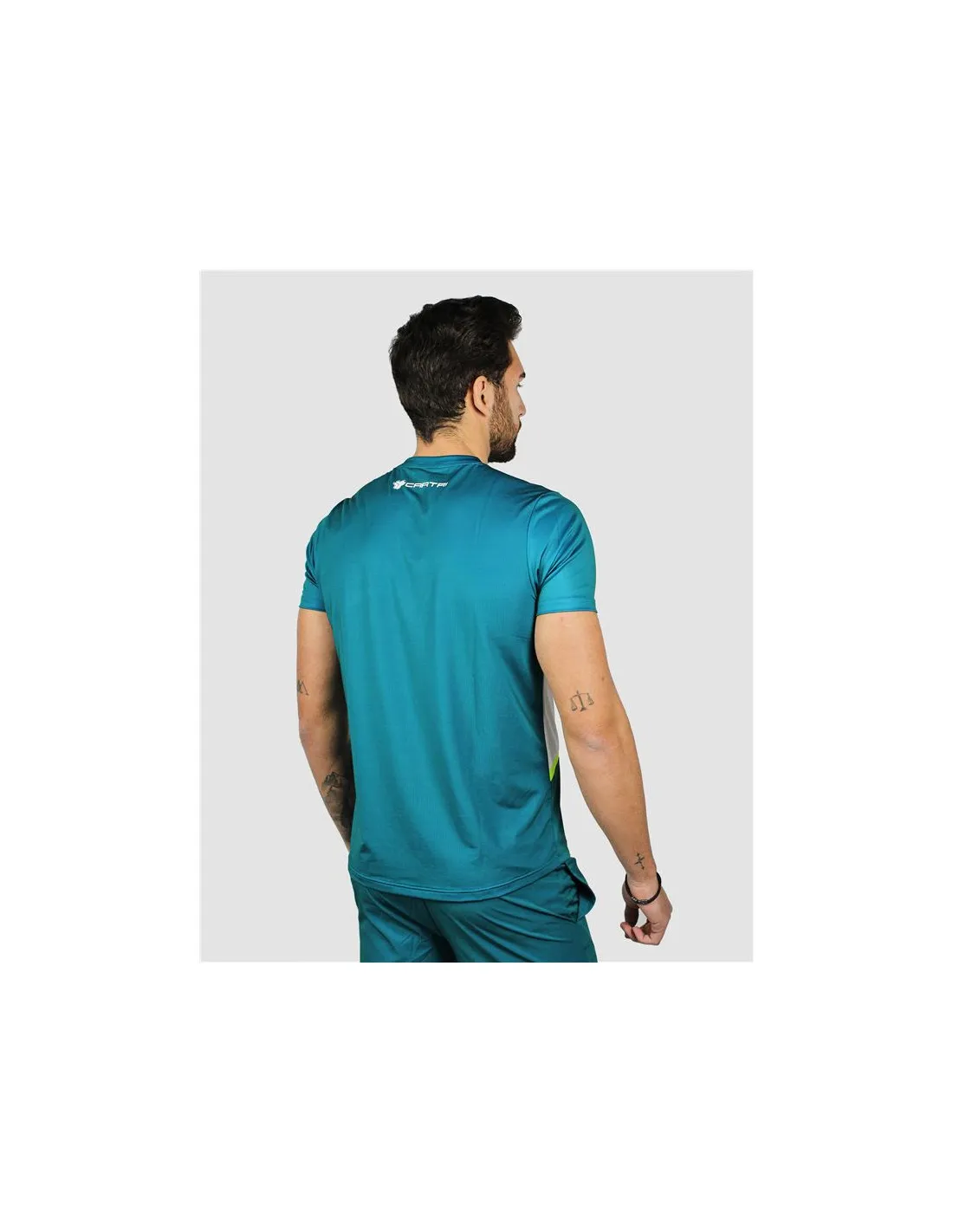 Camiseta de pádel Cartri Sebak verde Hombre