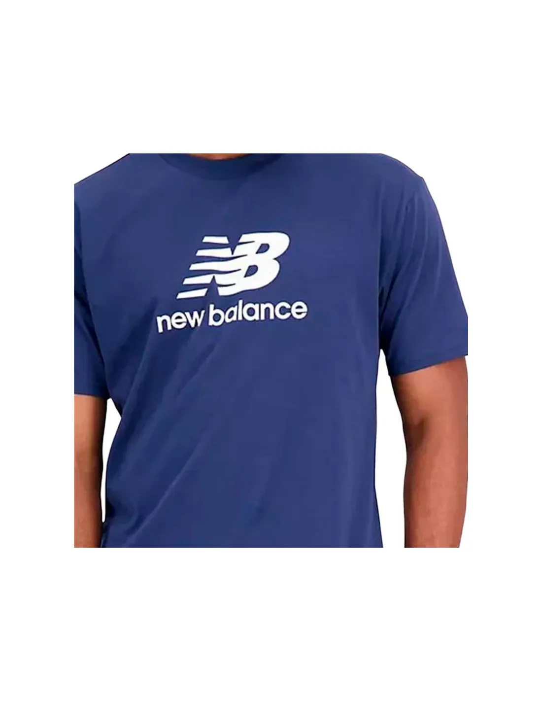 Camiseta New Balance Essentials Stacked Logo Cotton Workwear Hombre