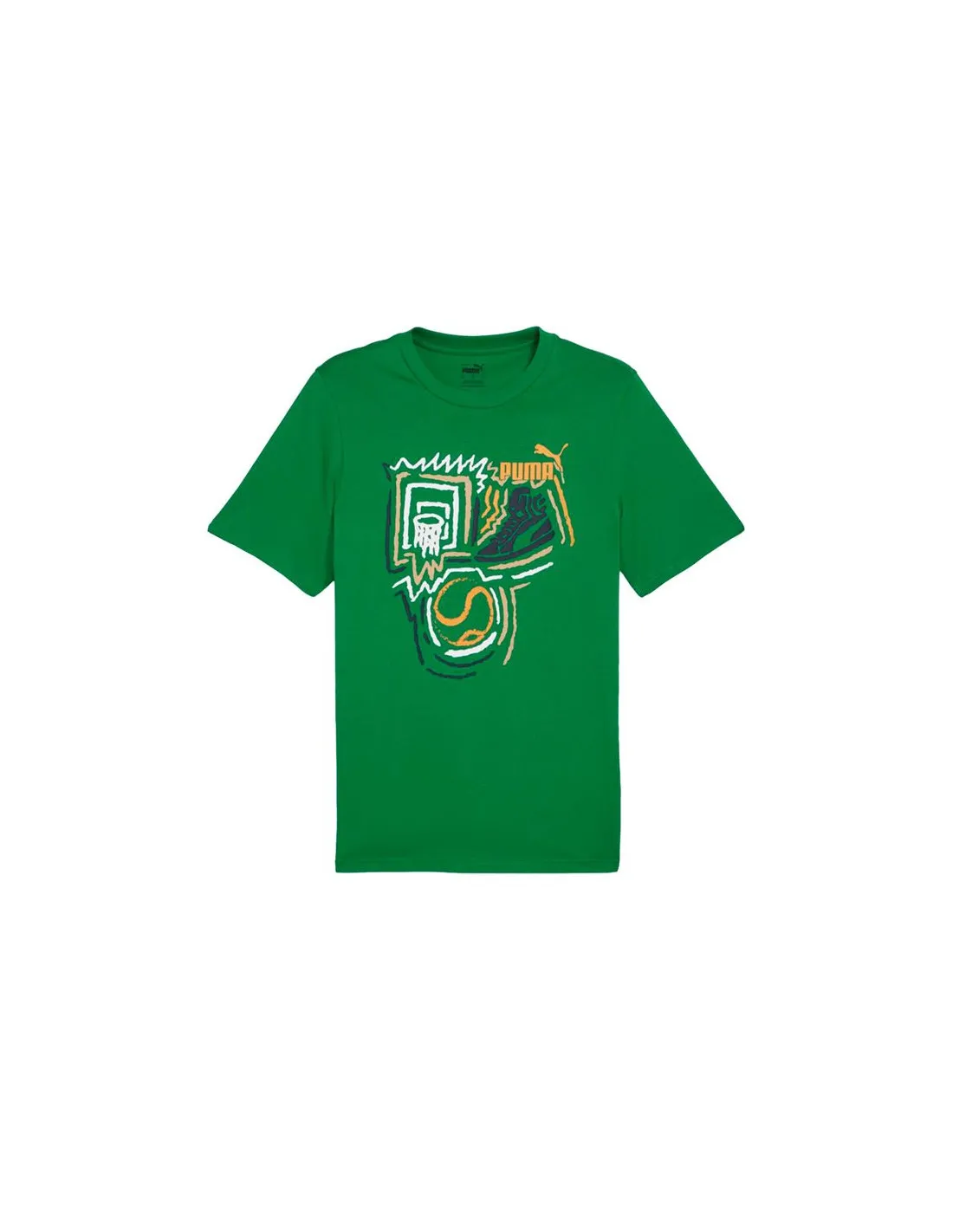 Camiseta Puma Graphics Verde Hombre