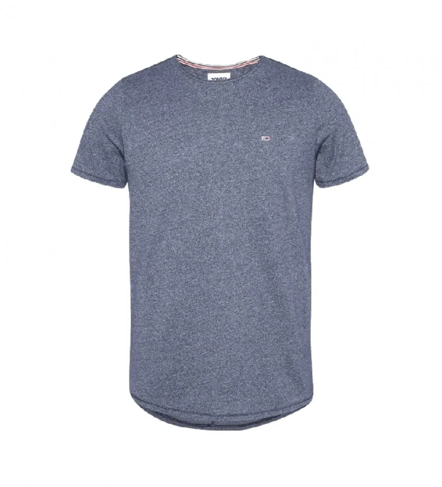 Camiseta TJM Slim Jaspe C Neck azul