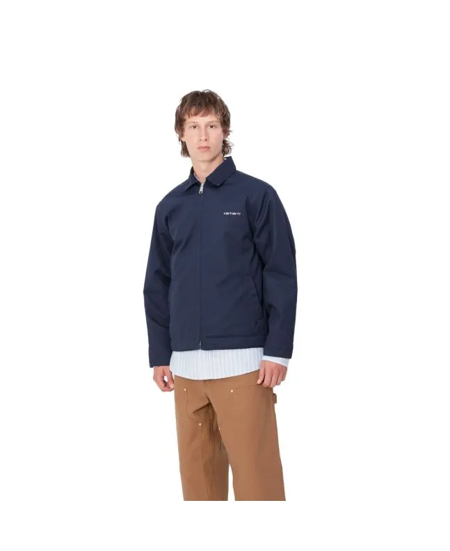 CAZADORA CARHARTT WIP MODULE SCRIPT JACKET AIR FORCE BLUEWHITE