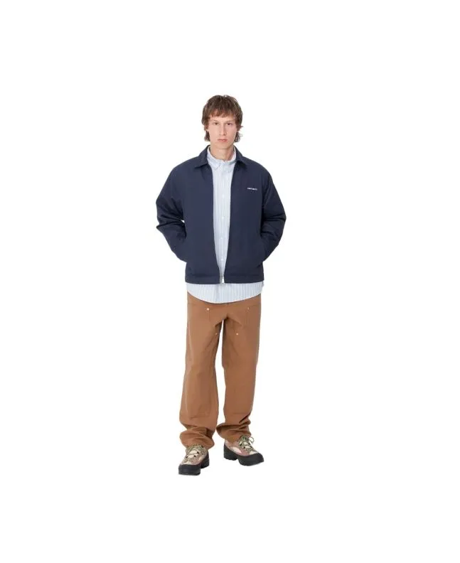 CAZADORA CARHARTT WIP MODULE SCRIPT JACKET AIR FORCE BLUEWHITE