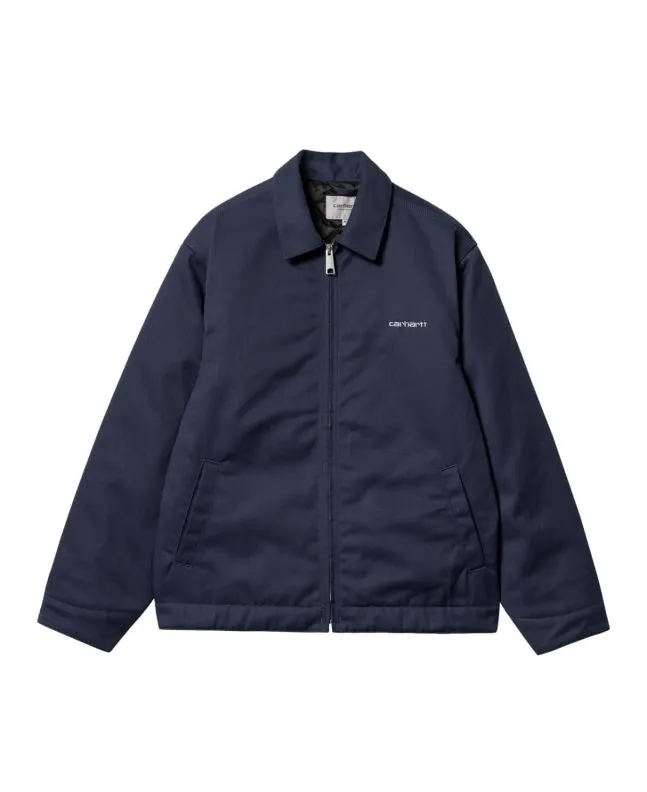 CAZADORA CARHARTT WIP MODULE SCRIPT JACKET AIR FORCE BLUEWHITE