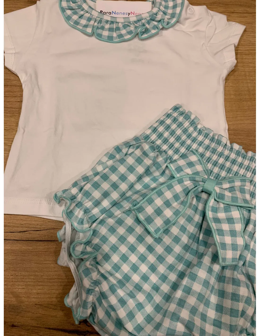 Conjunto para niña Vichy gomilla