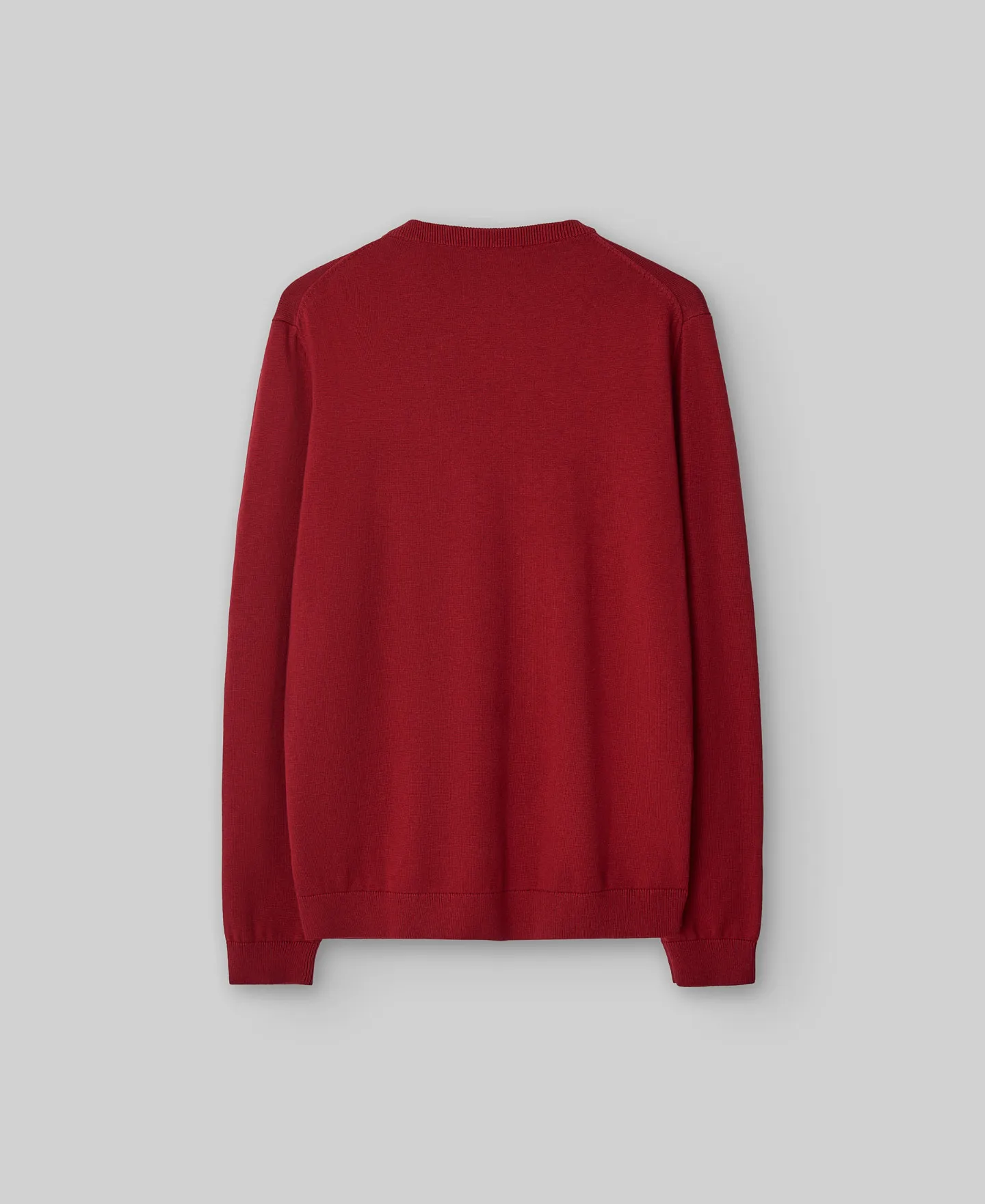 Crew neck cotton wool sweater man