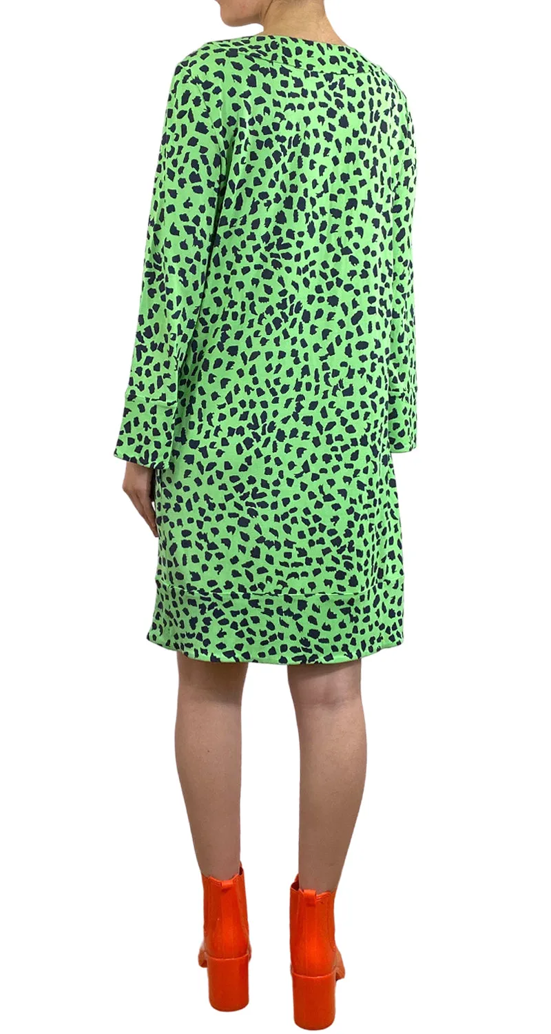 DIANE VON FURSTENBERG Vestido Seda Verde