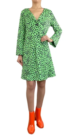 DIANE VON FURSTENBERG Vestido Seda Verde