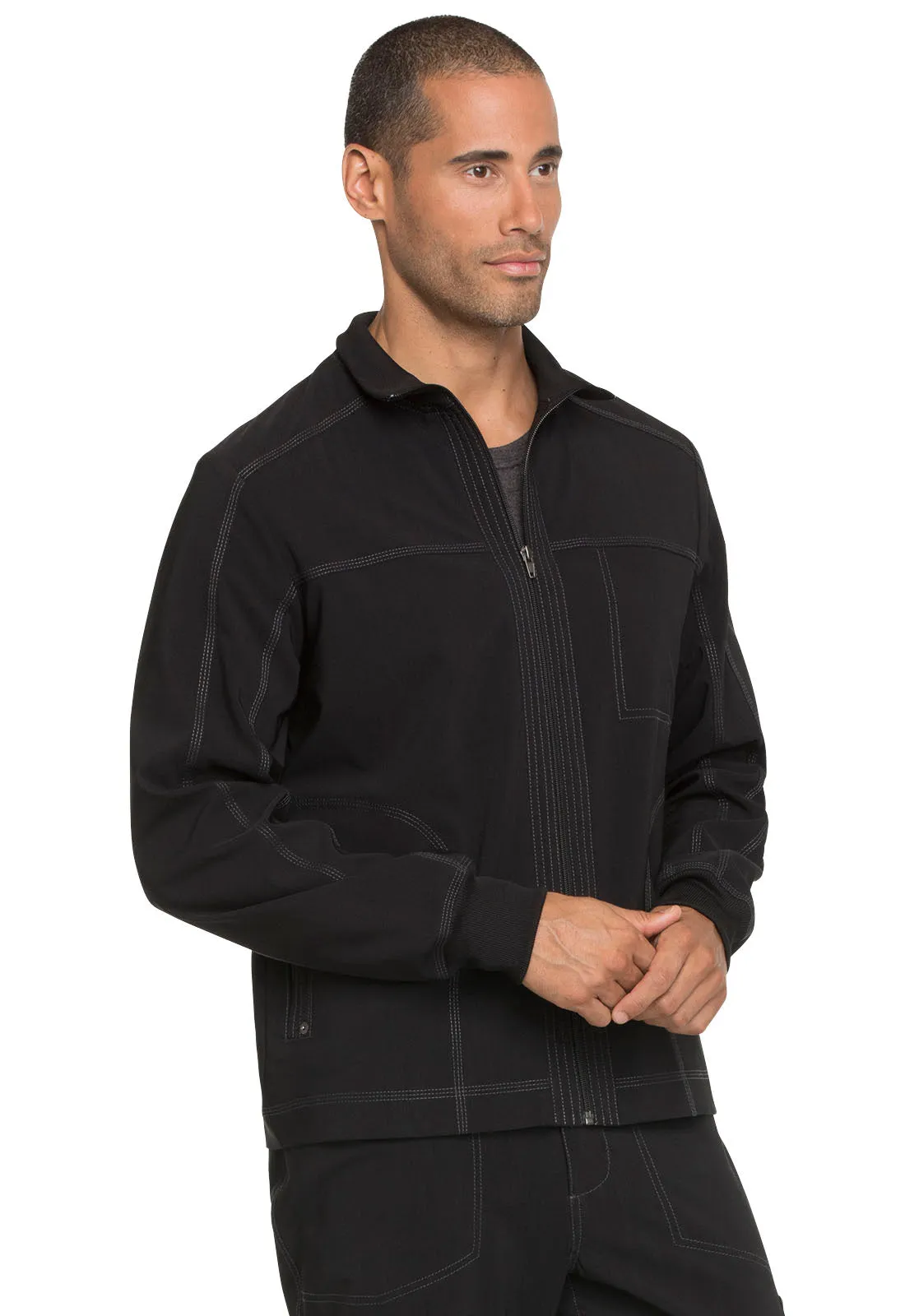 Dickies Advance Solid Tonal Twist Men's Zip Front Jacket