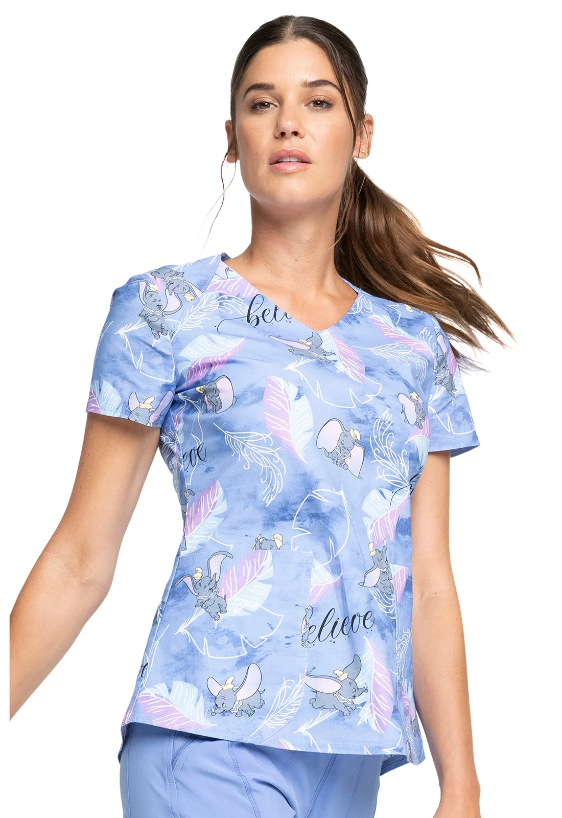 DISNEY'S VNECK TOP IN DUMBO BELIEVE