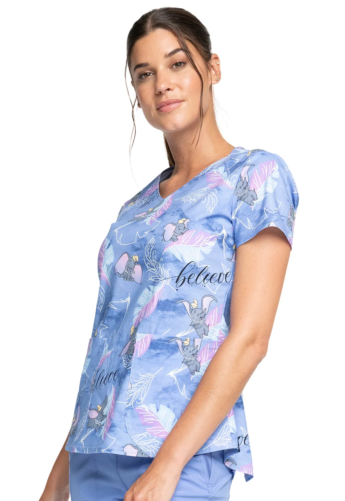 DISNEY'S VNECK TOP IN DUMBO BELIEVE