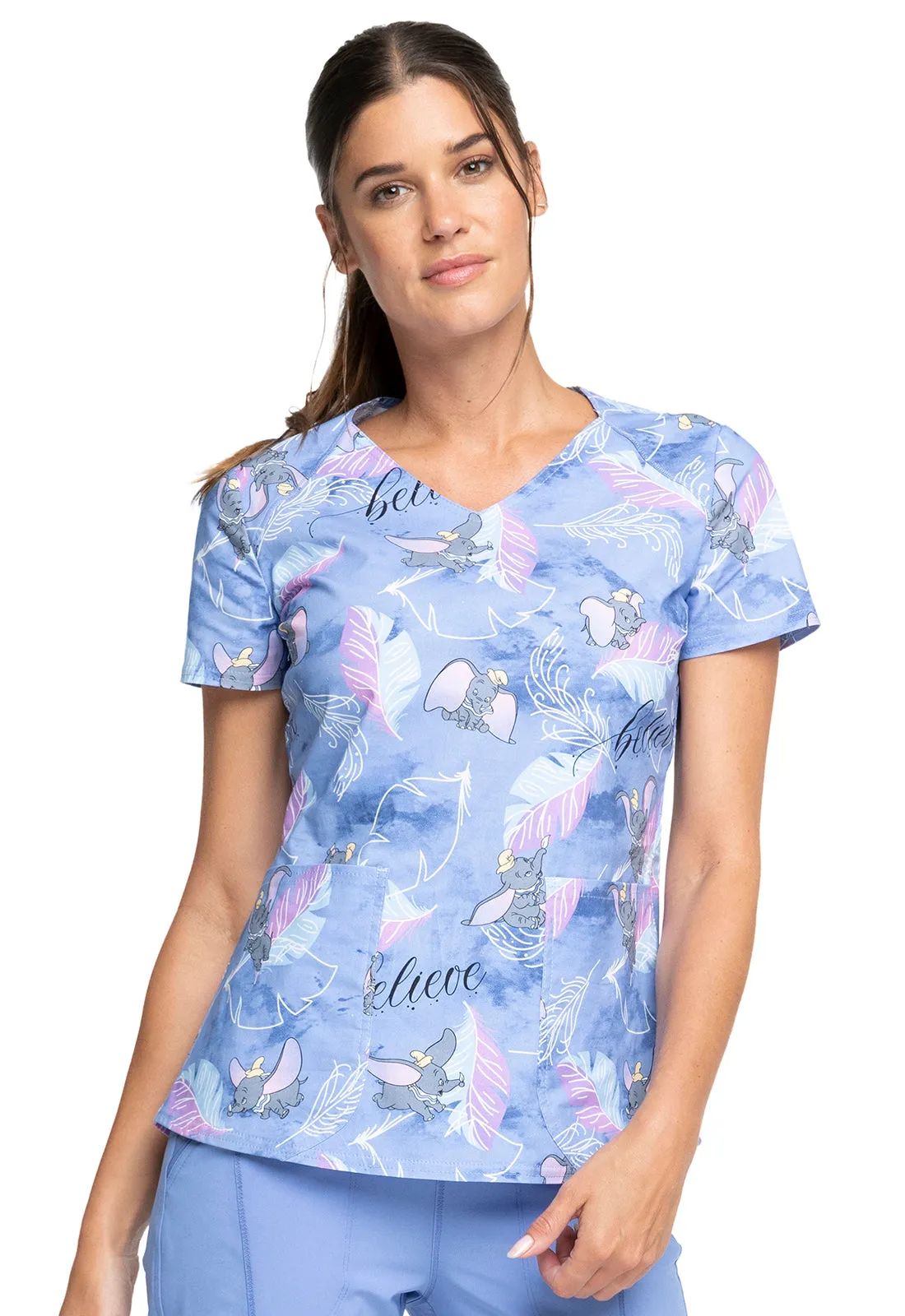 DISNEY'S VNECK TOP IN DUMBO BELIEVE