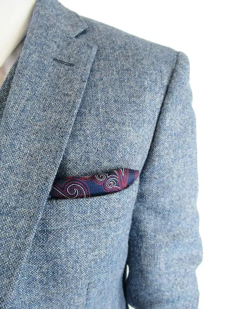 Donegal tweed suit jacket - light blue