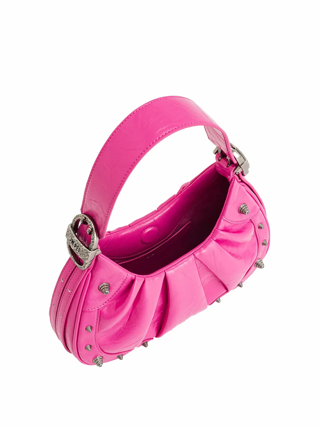 Gabbi Crushed Ruched bright pink