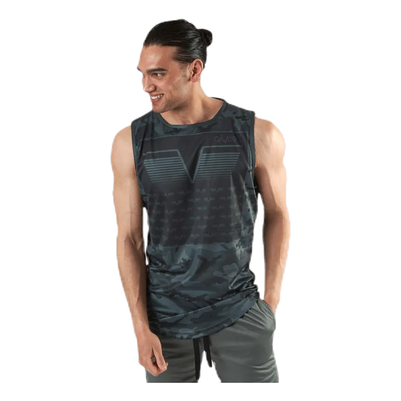 Gavelo Sniper Green Sleeveless Tee Patterned/Green