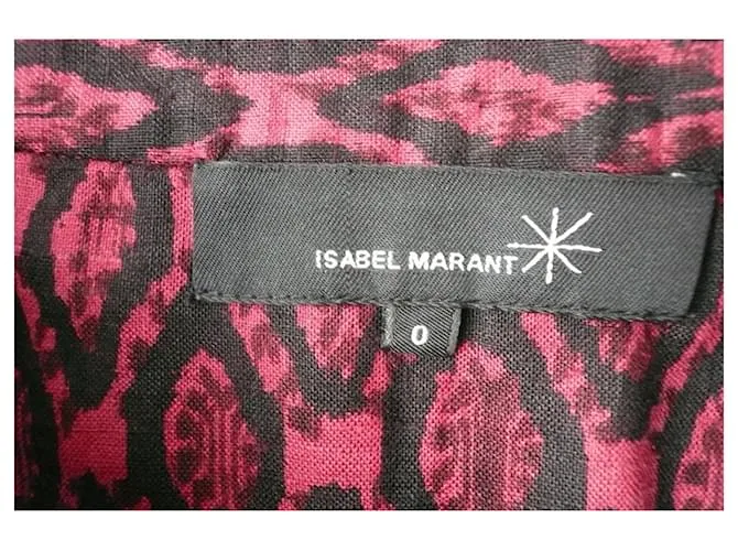 ISABEL MARANT ETOILE Minifalda de seda T0 Neuve Roja 