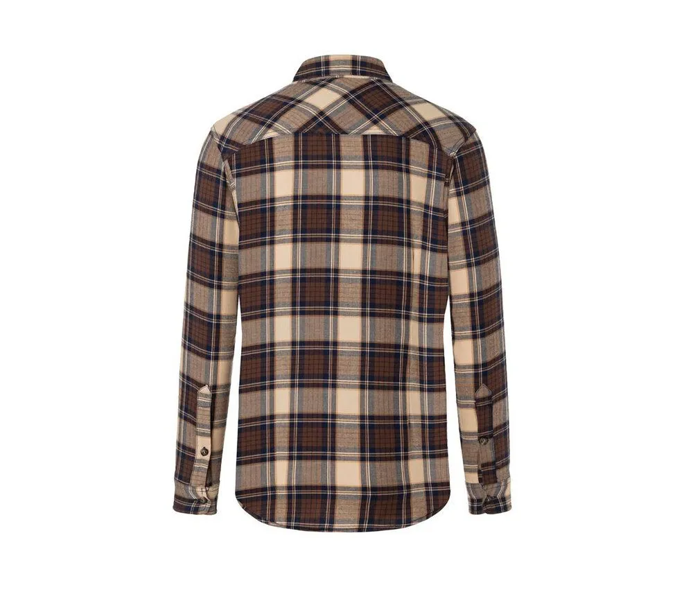 KARLOWSKY KYBM9  MEN'S CHECKED SHIRT URBANTREND  SAHARA