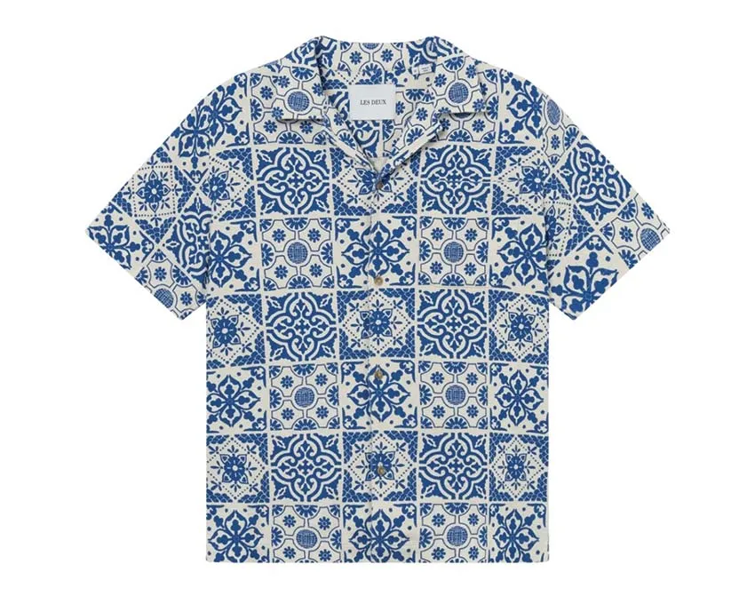 Les Deux Tile Cotton SS Shirt