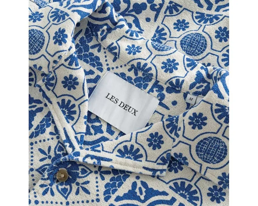 Les Deux Tile Cotton SS Shirt