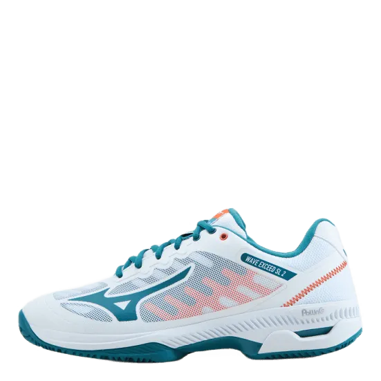 Mizuno Wave Exceed Sl 2 Cc White / Harbor Blue / Firecrac