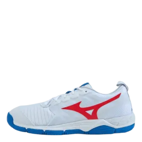 Mizuno Wave Supersonic 2 White / Ignition Red / French