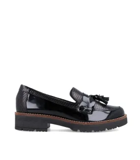 MOCASINES CASUAL MUJER 5377 NEGRO