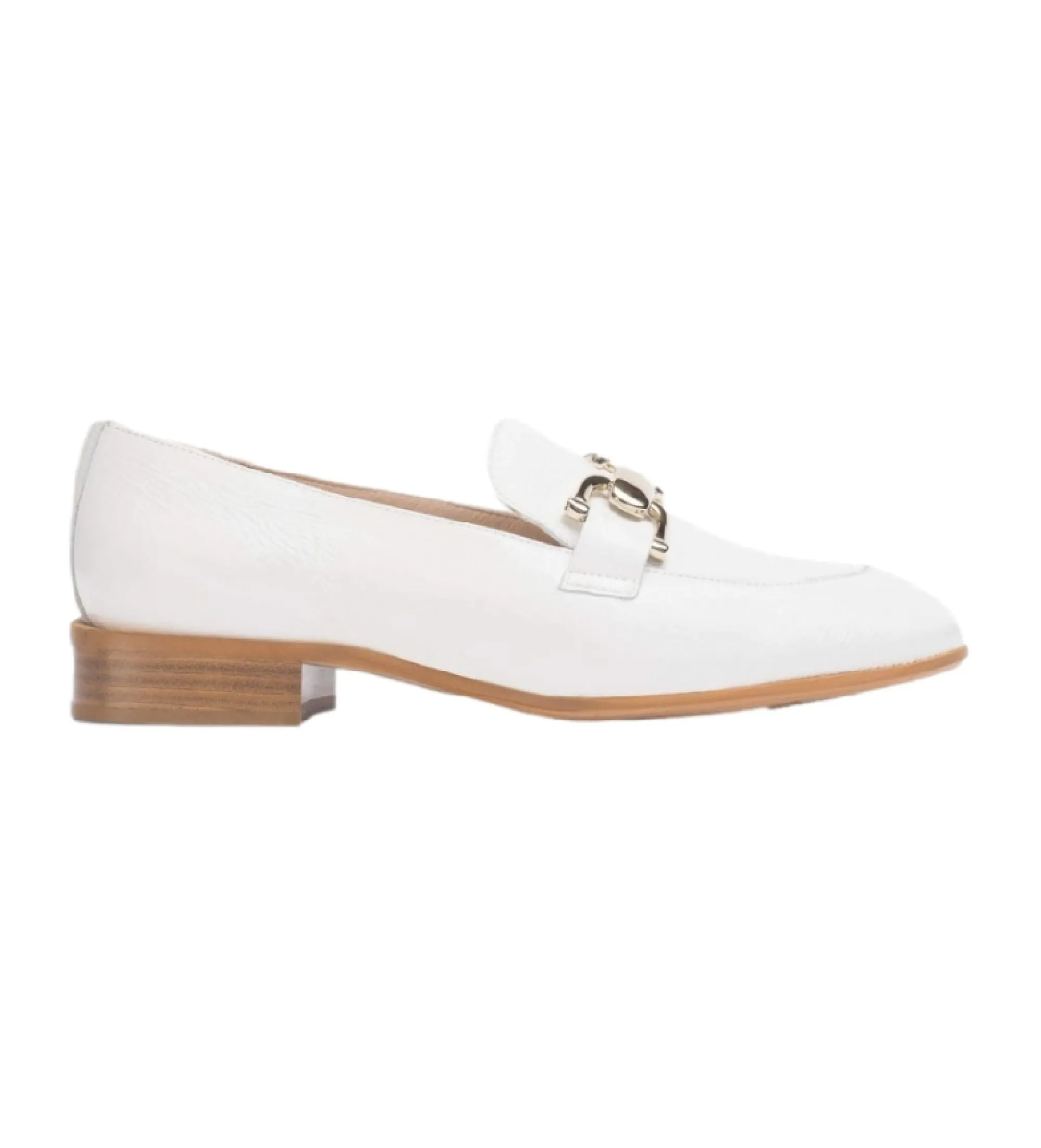 Mocasines de piel Ermes blanco