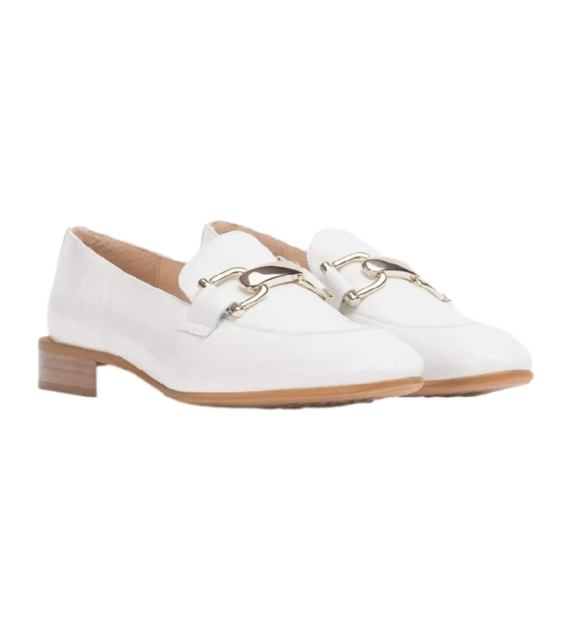 Mocasines de piel Ermes blanco