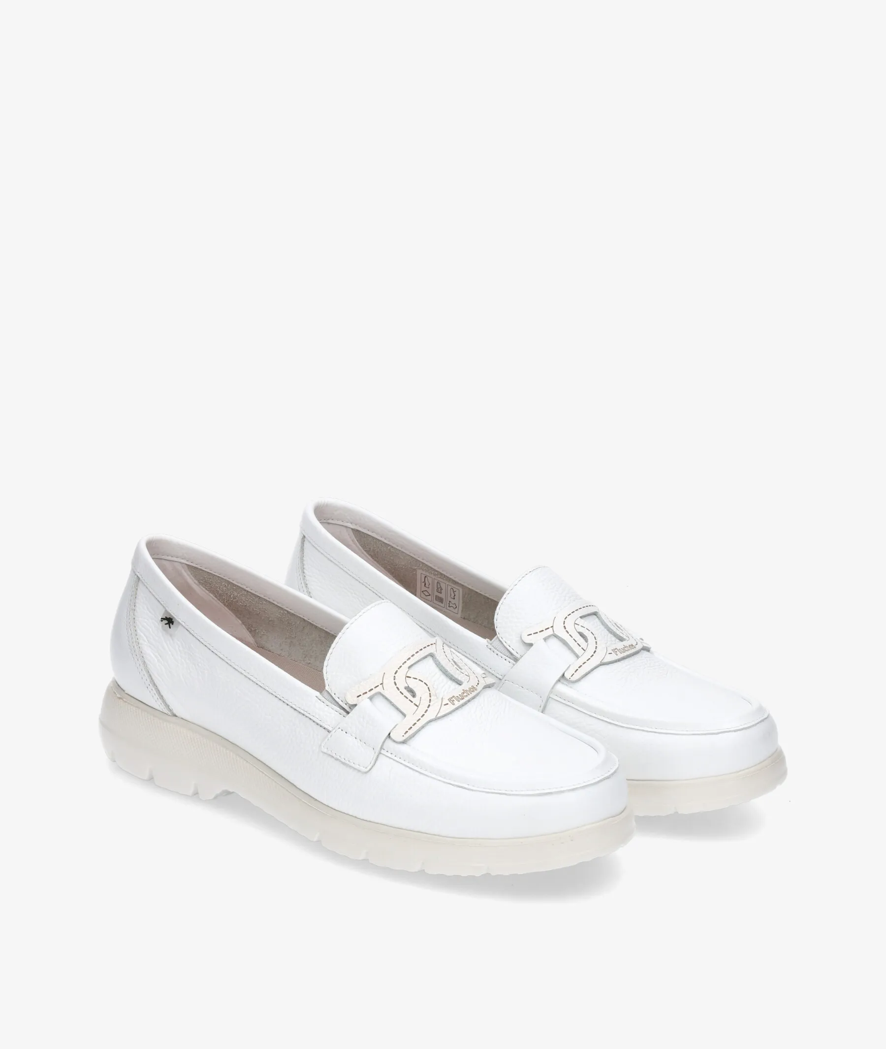 Mocasines Fluchos F1688 en blanco