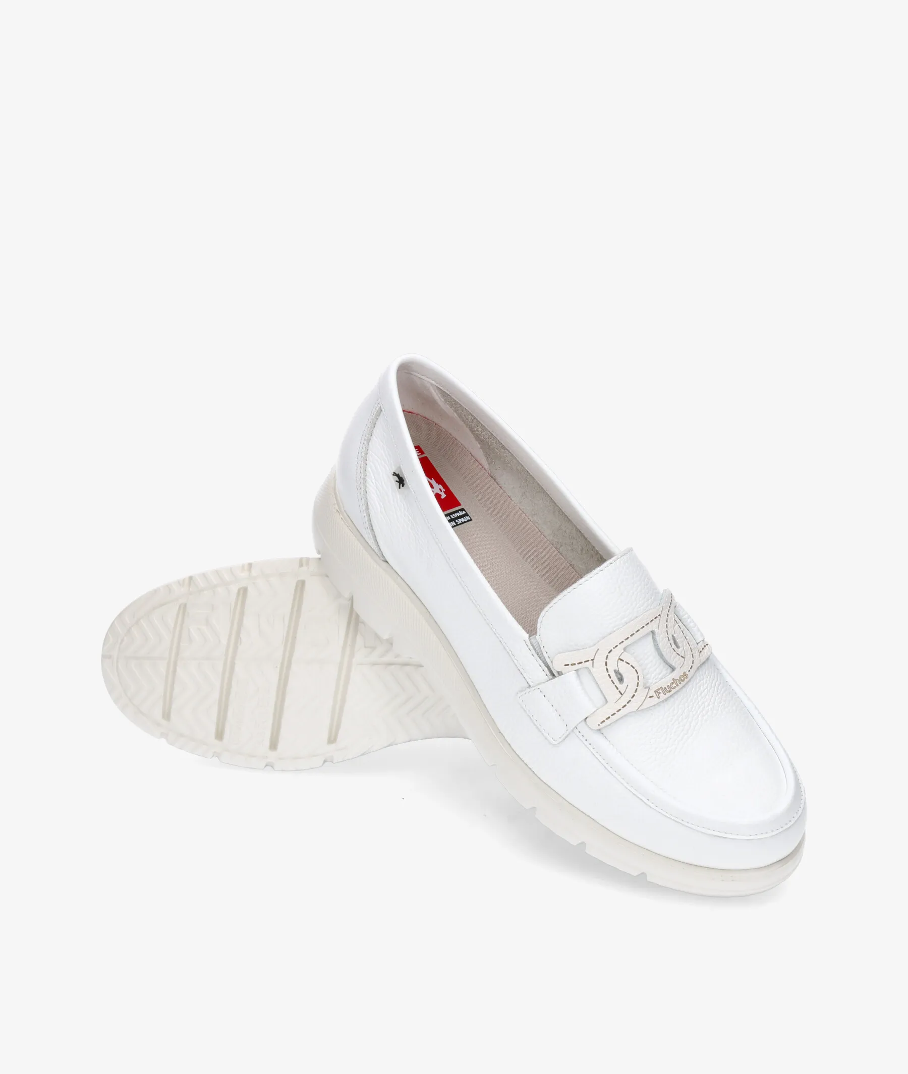 Mocasines Fluchos F1688 en blanco