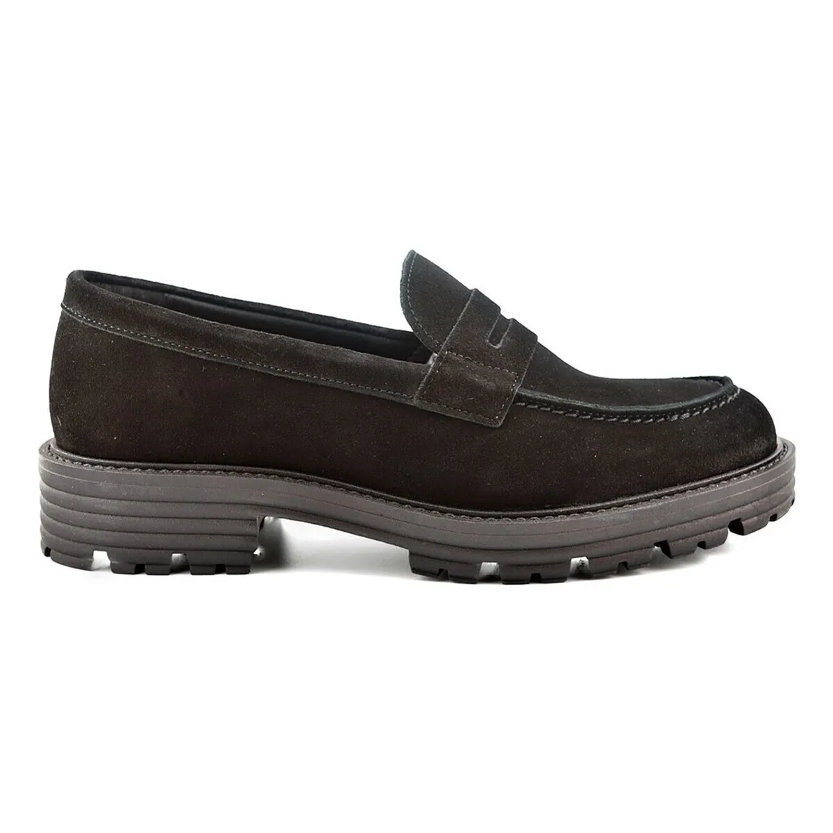 Mocasines negros de piel by