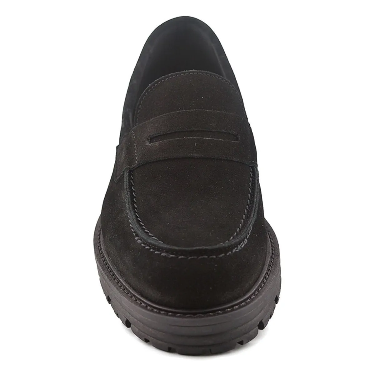 Mocasines negros de piel by