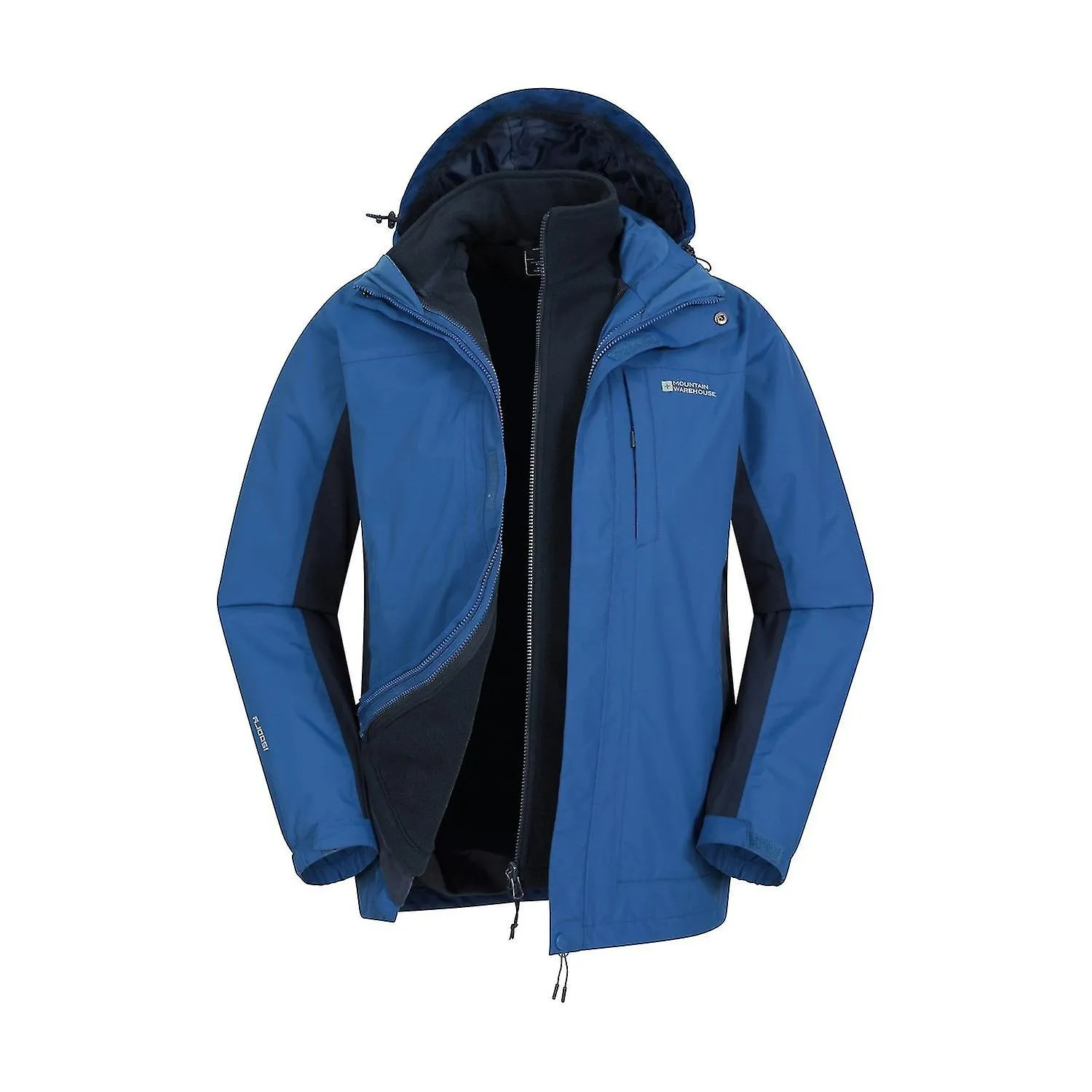 Mountain Warehouse Mens Thunderstorm 3 in 1 Waterproof Jacket