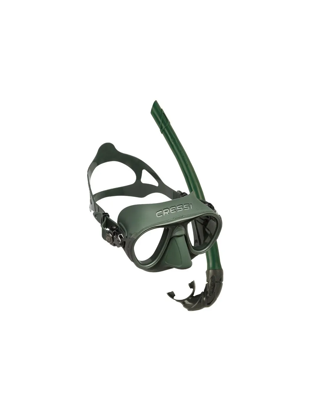 Máscara de snorkel Cressi Kit Calibro + Corsica Verde