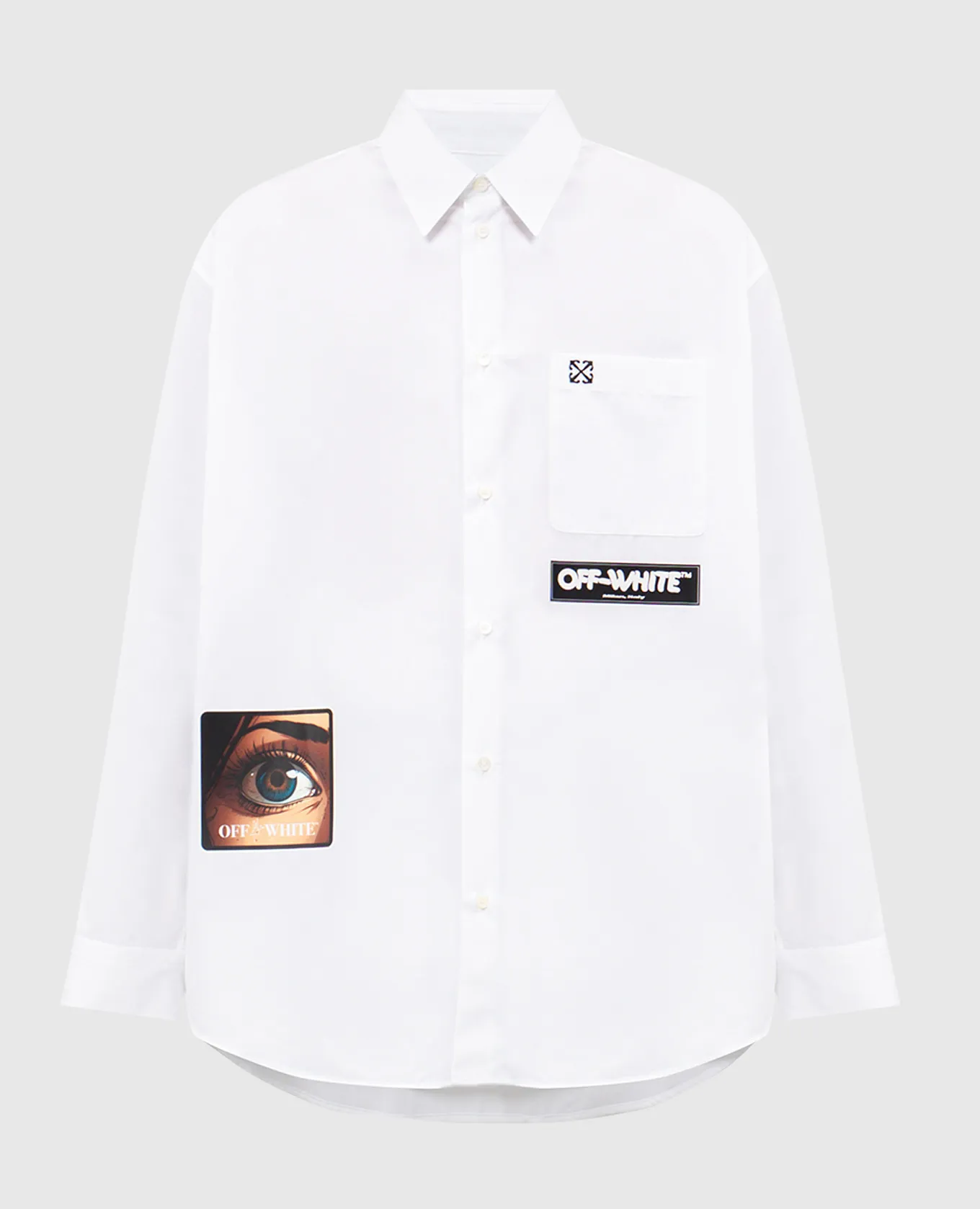 OFFWHITE WHITE SHIRT EYE WITH LOGO